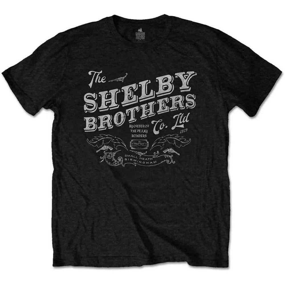 

Мужская футболка Peaky Blinders The Shelby Brothers Slim Fit Черная 3XL