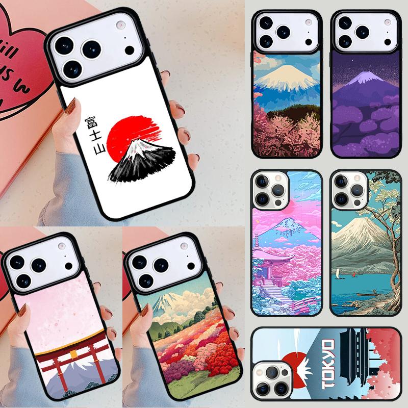 Japanese Art Mount Fuji Soft Phone Case For Apple iPhone 17 Air 16E 15 14 Plus 13 12 11 Pro Max Mini Funda Cover