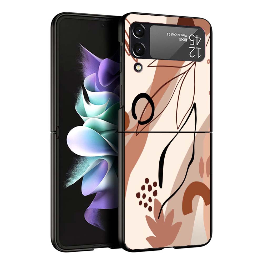 Abstract Women Face Line Phone Case For Samsung Galaxy Z Flip7 Flip6 5G Flip5 Flip4 Flip3 ZFlip 7 6 3 4 5 Shockproof Back Cover