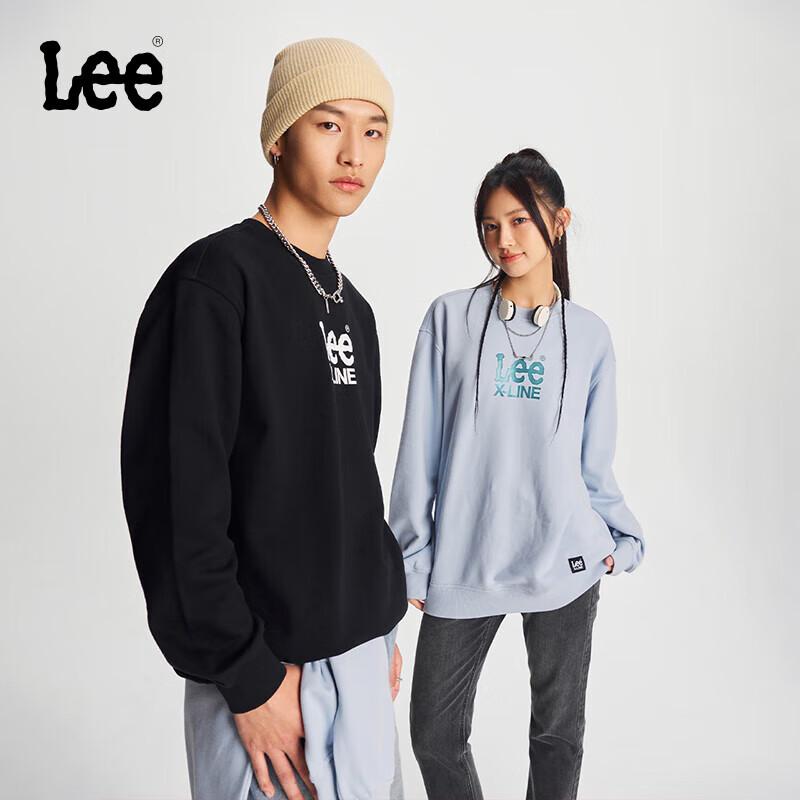 

Свитшот унисекс Lee свободного кроя с круглым вырезом и большим логотипом M