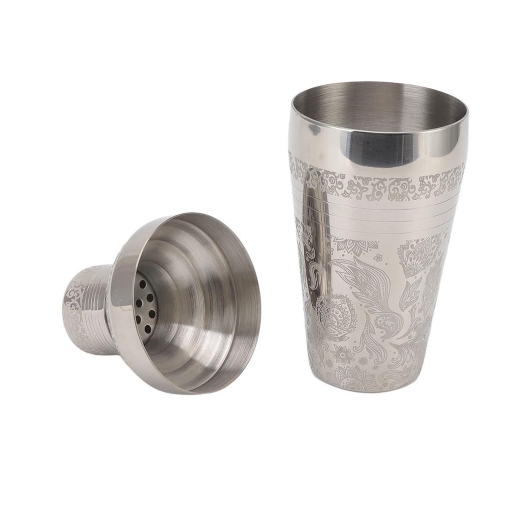 Cocktail Shaker Dishwasher Safe Rust Proof 304 Stainless Steel Bartender Drink Mixer for Bar Glossy Japanese Style