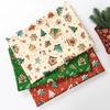 0.5m/1m/5m Gingerbread Man Print Christmas Style Fabric For Sewing Tablecloths Sofa Pillowcase Christmas Decoration DIY Fabrics