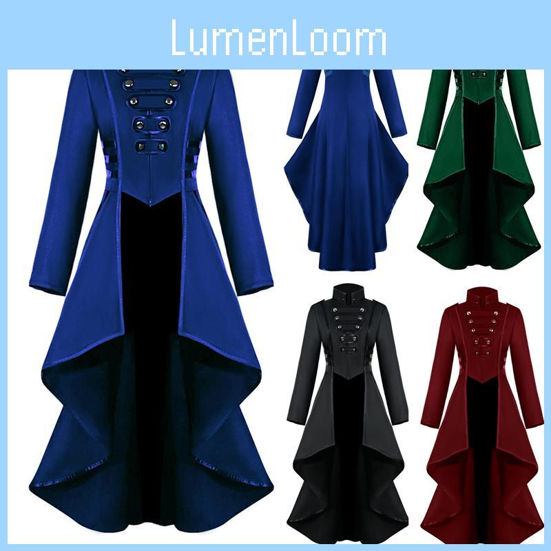 Luxurious Women Vintage Medieval Tuxedo Gothic Tailcoat For Role Playing And Halloween