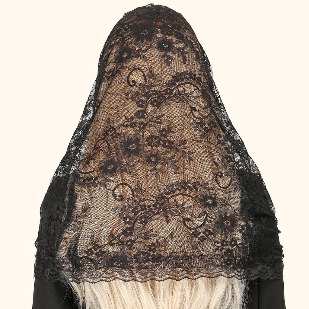 White Black Women Lace Ring Scarf New Solid Hollow-Out Scarves Soft Female Shawl Foulard Wedding Wrap Shawls Korean Style
