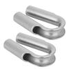 304 Stainless Steel Tube Thimble For Winch Rope Boating Accessories(6mm 2pcs)