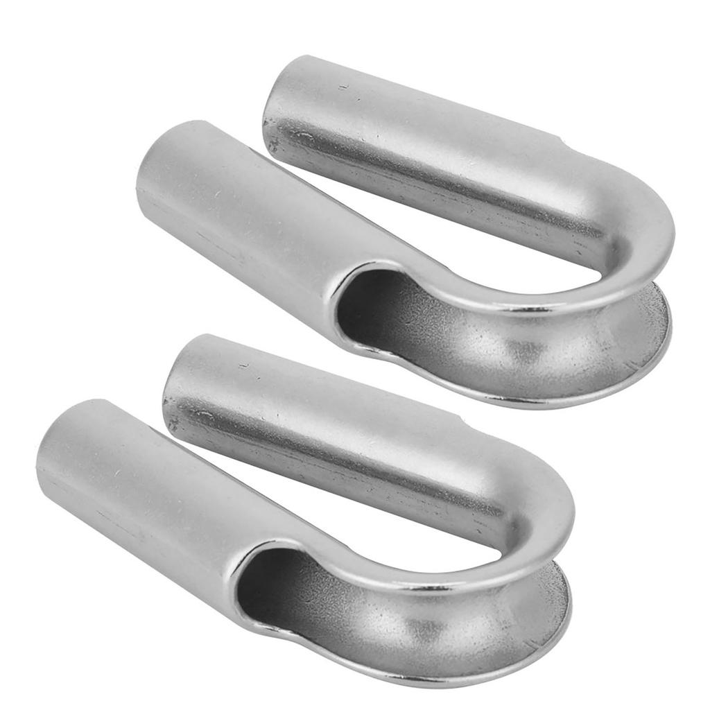 304 Stainless Steel Tube Thimble For Winch Rope Boating Accessories(6mm 2pcs)
