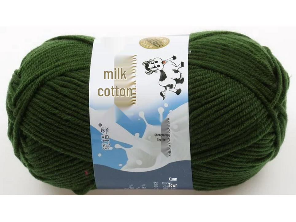 

5-ниткова молочна бавовняна пряжа: Пряжа для малюків з чистої бавовни, середньої товщини для ручного в язання шапок своїми руками