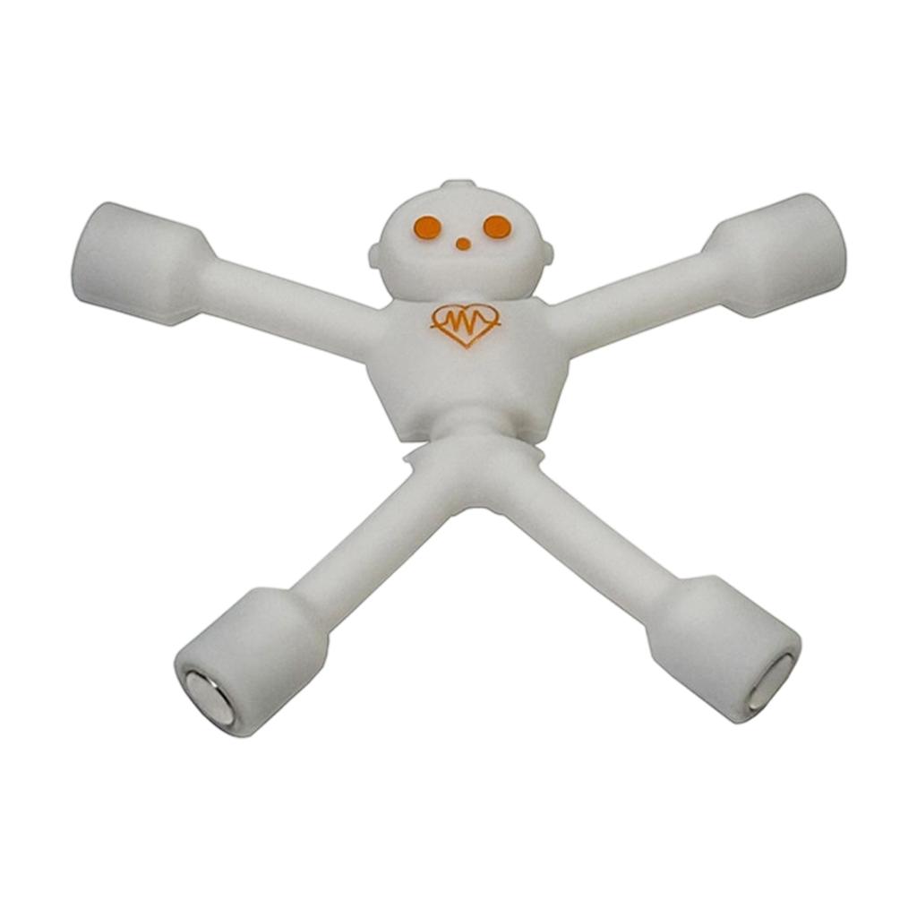 Silicone Magnetic Figure Flexible Robot Shape Strong Magnets for Refrigerator Whiteboard Office Use and Home Organization