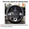 DIY Steering Wheel Cover For Renault Fluence Fluence ZE 2009-2016 Megane 09-2014