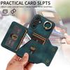 For Samsung Galaxy A15 (4G),Samsung Galaxy A15 5G Ring Bracket Card Holder Slots Cover Phone Case