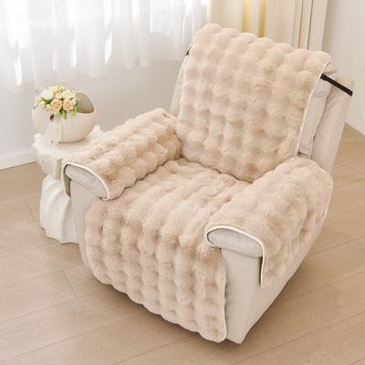 EIFLOY Plush Recliner Chair Cover 1 Piece, Winter Velvet Armchair Slipcover, Non-slip, for Living Room, Home Decor