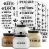 Talented Kitchen Clear Vinyl Pantry Labels for Food Containers - Waterproof & Repositionable for Kitchen Jars - Farmhouse Pantry Organization -