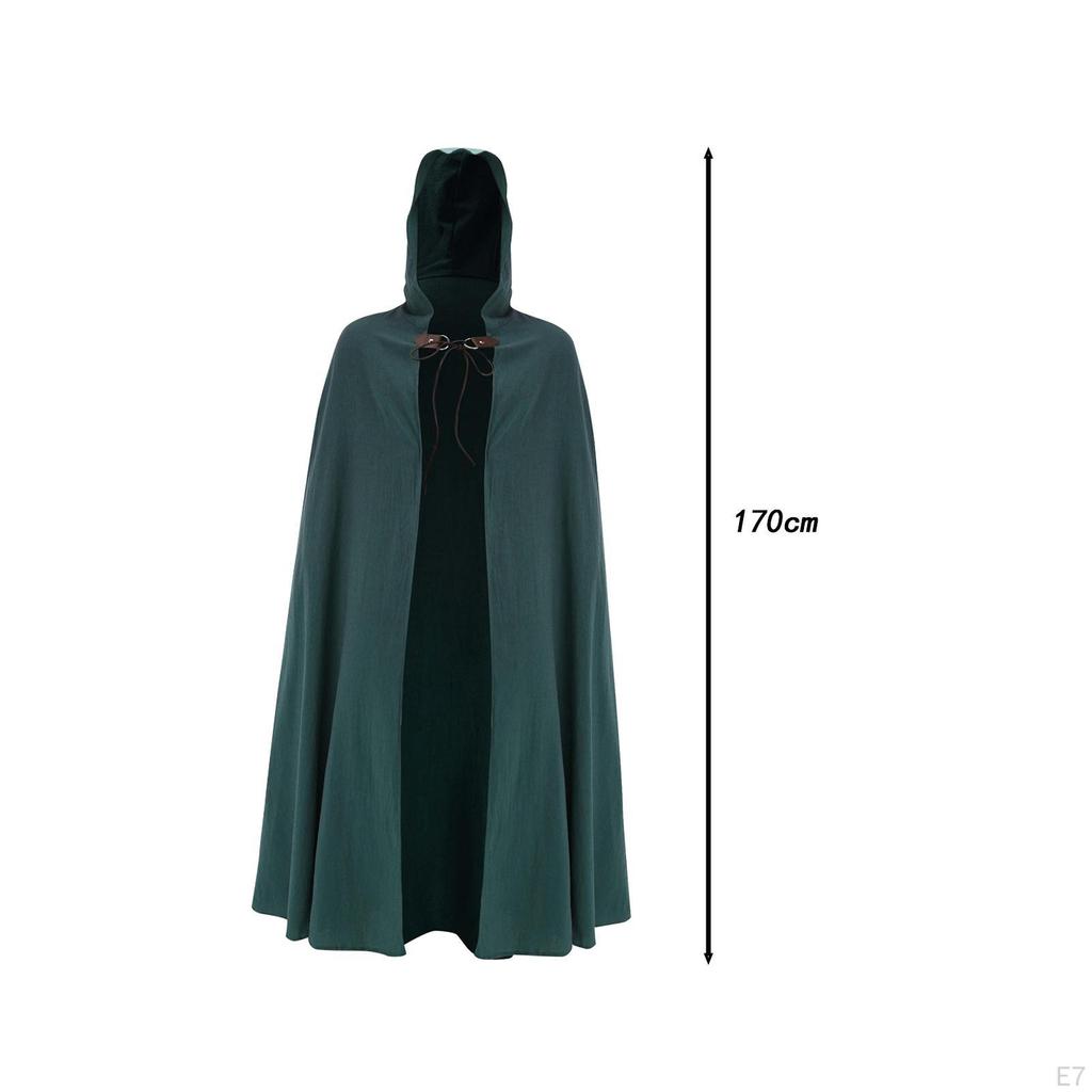 Cloak with Hood for Medieval Cosplay And Festivals Men Women