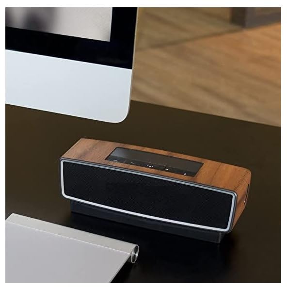 Balolo SoundLink Mini I & II Speaker Cover, Walnut Wood, Stylish Natural Wood Case, Authentic German Product