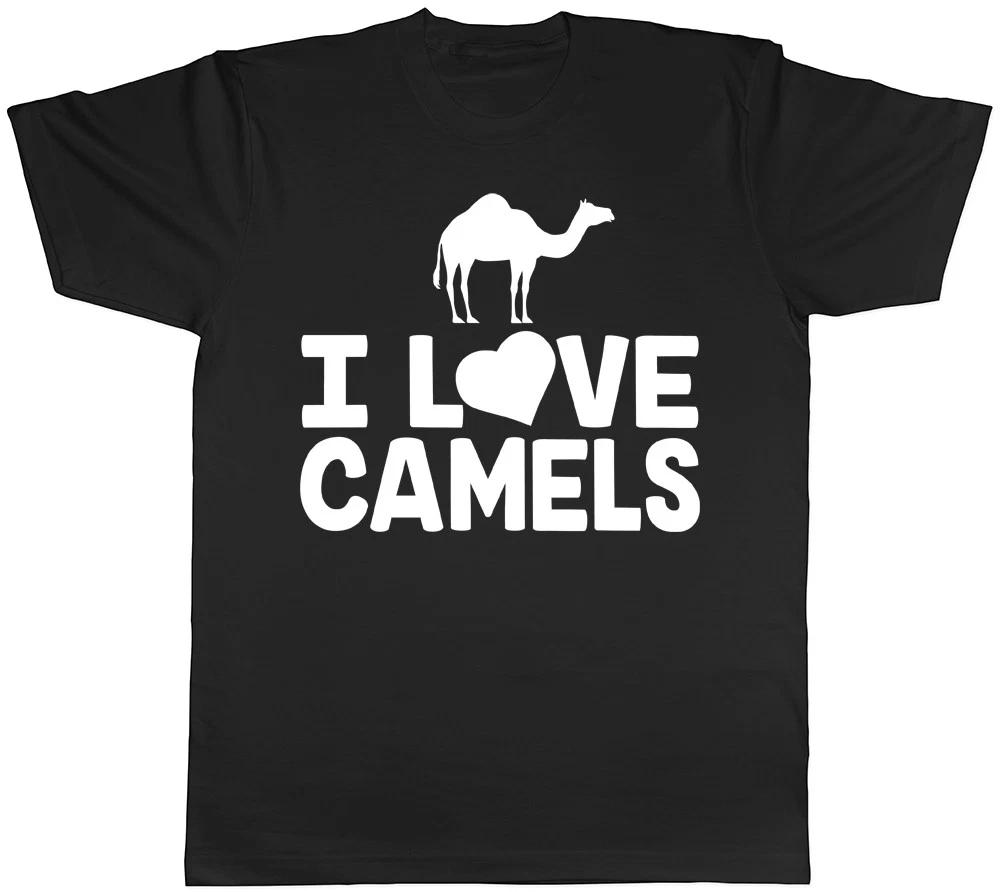 I Love Camels Mens T-Shirt L