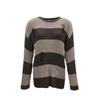 VEROMODA Women's Distressed Striped Knit Sweater