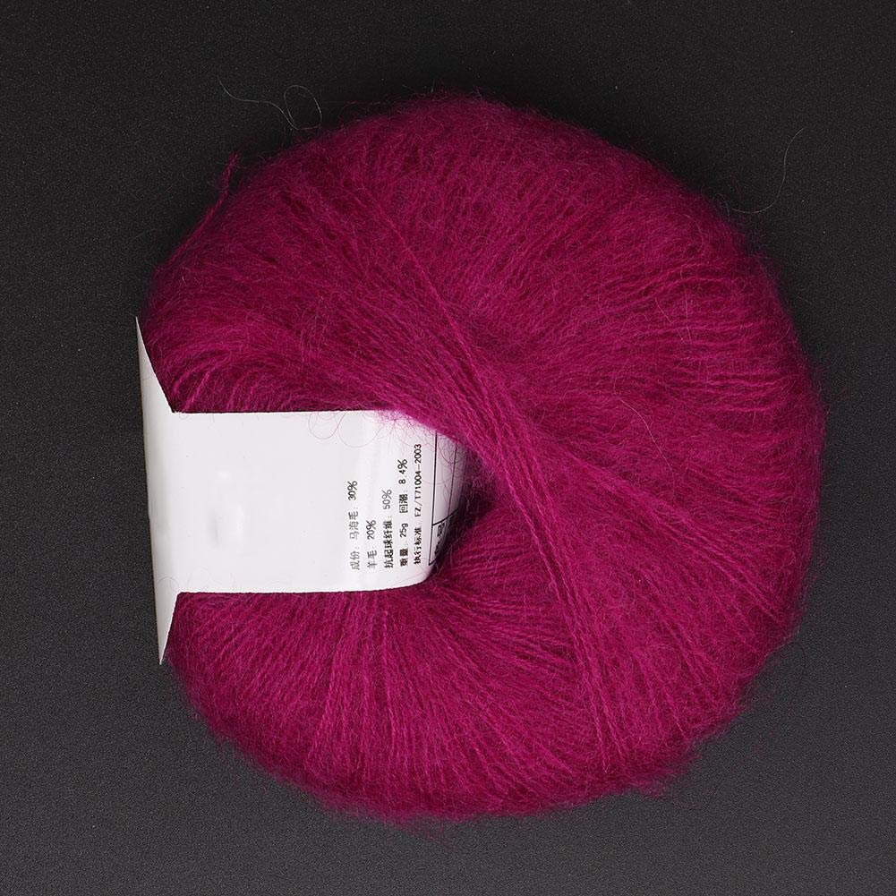 ochun Yarn Knitting Soft Angora Hand Suitable for Weaving Seat Hand Acrylic Yarn Yarn, Ultra-fine, Fluffy, Mohair, Soft, Shrink-Resistant, Washable,