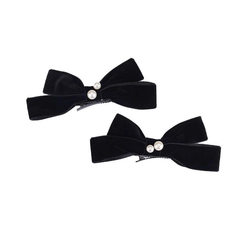 Bows of Velvet Hairpin Hair Accessory Hair Clip Headpiece New Year Christmas Bride