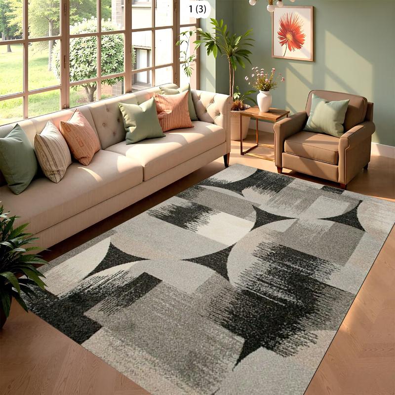 

Geometric Abstract Carpet Mat Rug Home Decoration Artistic Pattern Floor Area Rug Living Room Bedroom Modern Design Style 40x60cm
