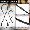 8pcs Black Universal Rubber Band Replacement Microphone Shock Mount Rubber Ring Shock Mount Holder Clamp Clip for Microphone Shock Mount Microphone