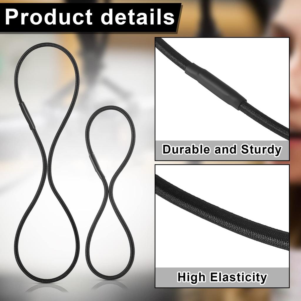 8pcs Black Universal Rubber Band Replacement Microphone Shock Mount Rubber Ring Shock Mount Holder Clamp Clip for Microphone Shock Mount Microphone