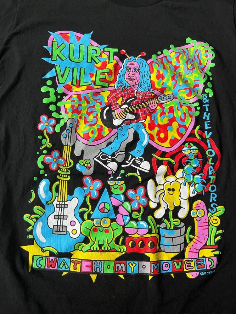 KURT VILE band Album Music Heavy Cotton Black All Size Shirt AG527 Unisex T-Shirt XXXXL