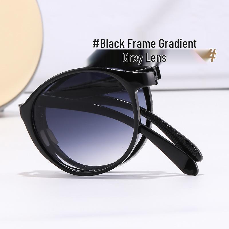 Foldable Ultralight Large Frame Sunglasses for Trendy Travel & Street Photography Sunglasses Only