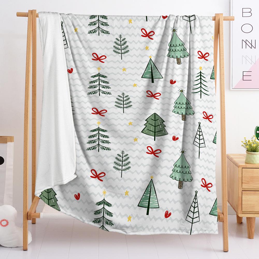 3D Digital Printed Christmas Blanket Flannel Blanket Fur Blanket Spring And Autumn