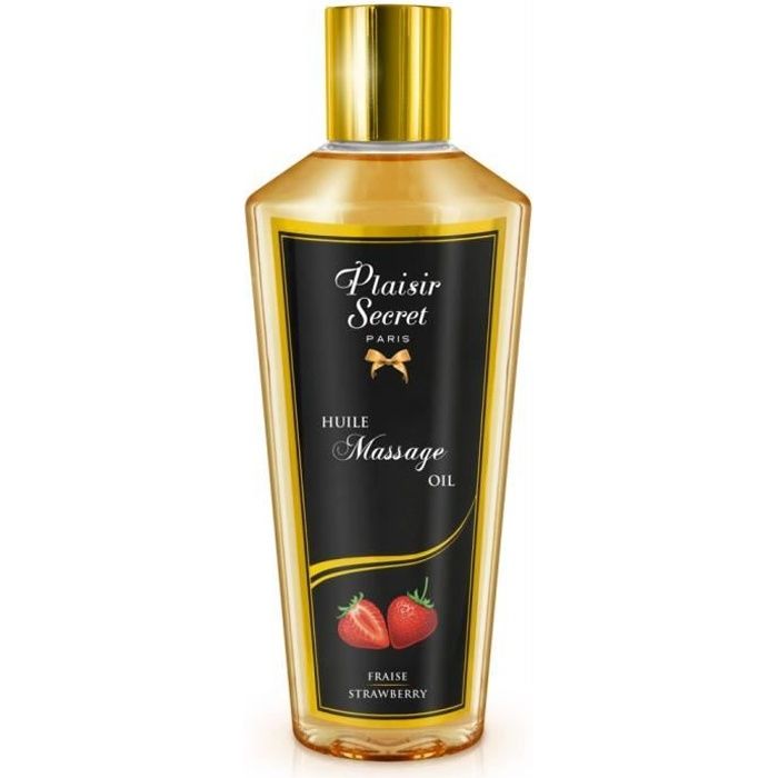 Massageöl - TU - Erdbeere - 250ml - Nicht fettend - 100% pflanzlich