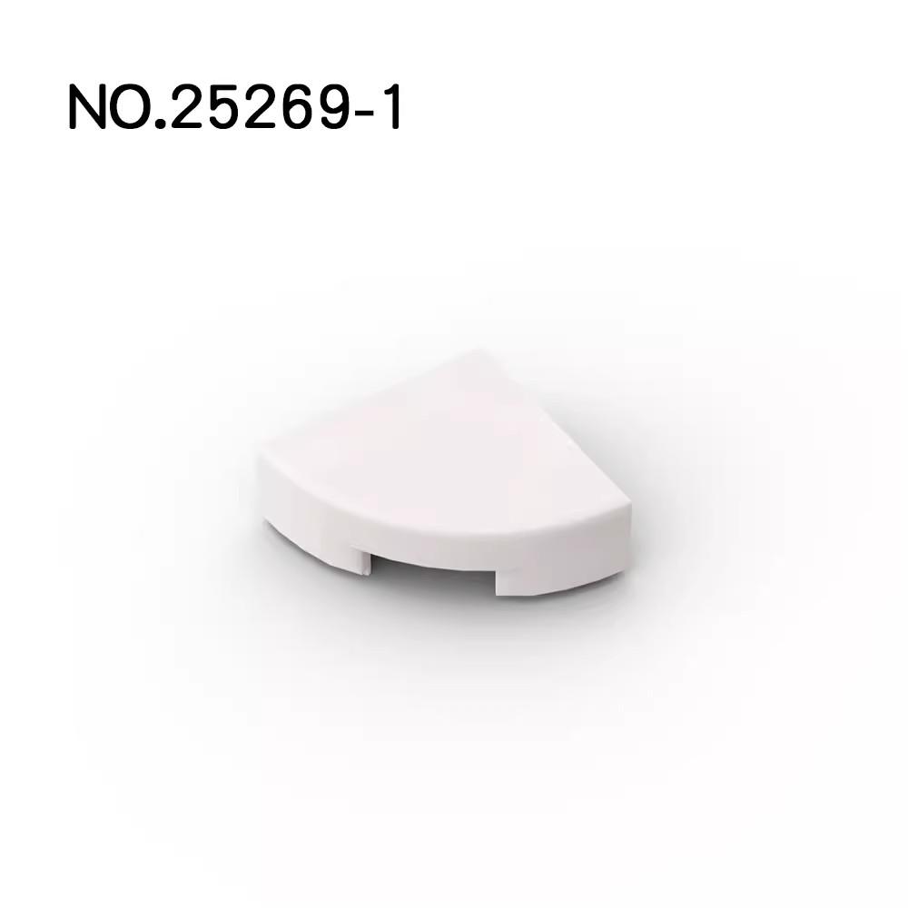 20Pcs  MOC Compatible Assembles Particles 25269 48410 Tile Round 1 X 1 Quarter Building Block Parts DIY Compatible Tech Toy