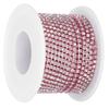 SS8‑2.5mm 10 Yard Artificial Diamond Chain DIY Home Craft Wedding Decoration ChainPink