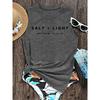 Elegant Vest for Women Salt & Light Biblical Verse Print Casual Loose Summer Vest Fashionable and elegant tops for commuting, vacation, and everyday