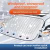 Car Snow Shield Cover Magnetic Sun Shade For Front Windshield Block Cover Winter Automobiles Exterior Cover Accessories