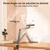 Acrylic Book Stand Adjustable Height Desk Clamp Book Stand 360° Rotating Foldable Book Support for Recipe Sheet Music Tablet