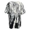 Vibrant Floral Print Short Sleeve V Neck T-Shirt - Women's Leisure T-Shirts for Spring & Summer - Comfortable,