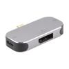 Docking Station Multifunctional 3 in 1 Type C Male to DP 2 Type C Female USB C Hub for Windows for
