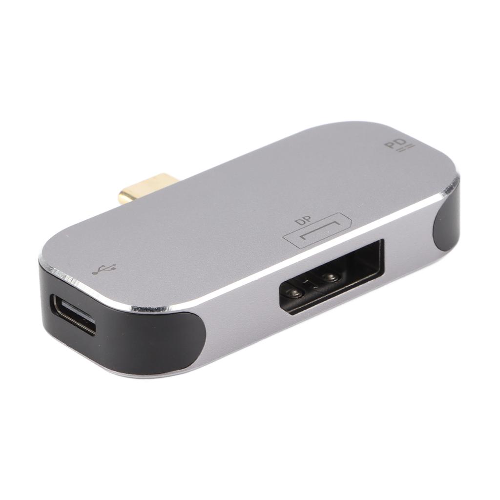 Docking Station Multifunctional 3 in 1 Type C Male to DP 2 Type C Female USB C Hub for Windows for