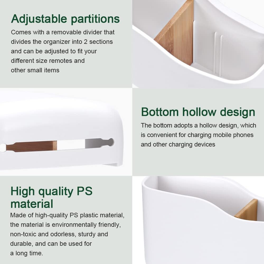 1/2PCS Punch Free Wall Mounted Organizer Storage Box Remote Control Mounted Mobile Phone Plug Wall Holder Charging Multifunction