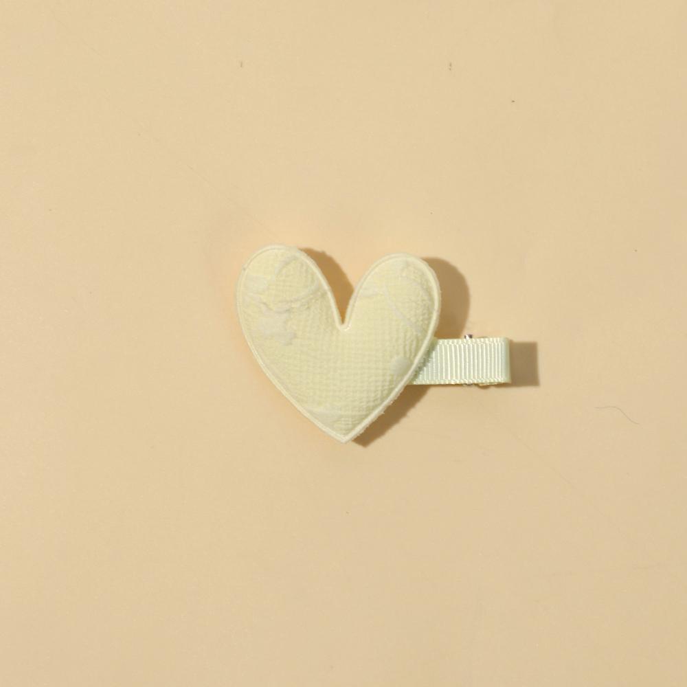 Prinzessin Haarspangen für Kinder Einfarbig Herzform Gepolsterte Applikation Haarspange für Baby Mädchen Handgefertigt Kinder Haaraccessoires