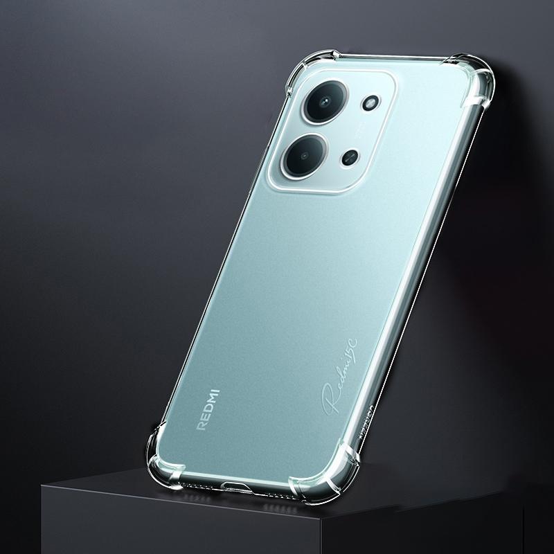 

Original Silicone Airbag Shockproof Phone Case for Redmi 15c 4G 5G Soft High Quality Protective Back Cover Shell TPU Accessories redmi 15C чистий