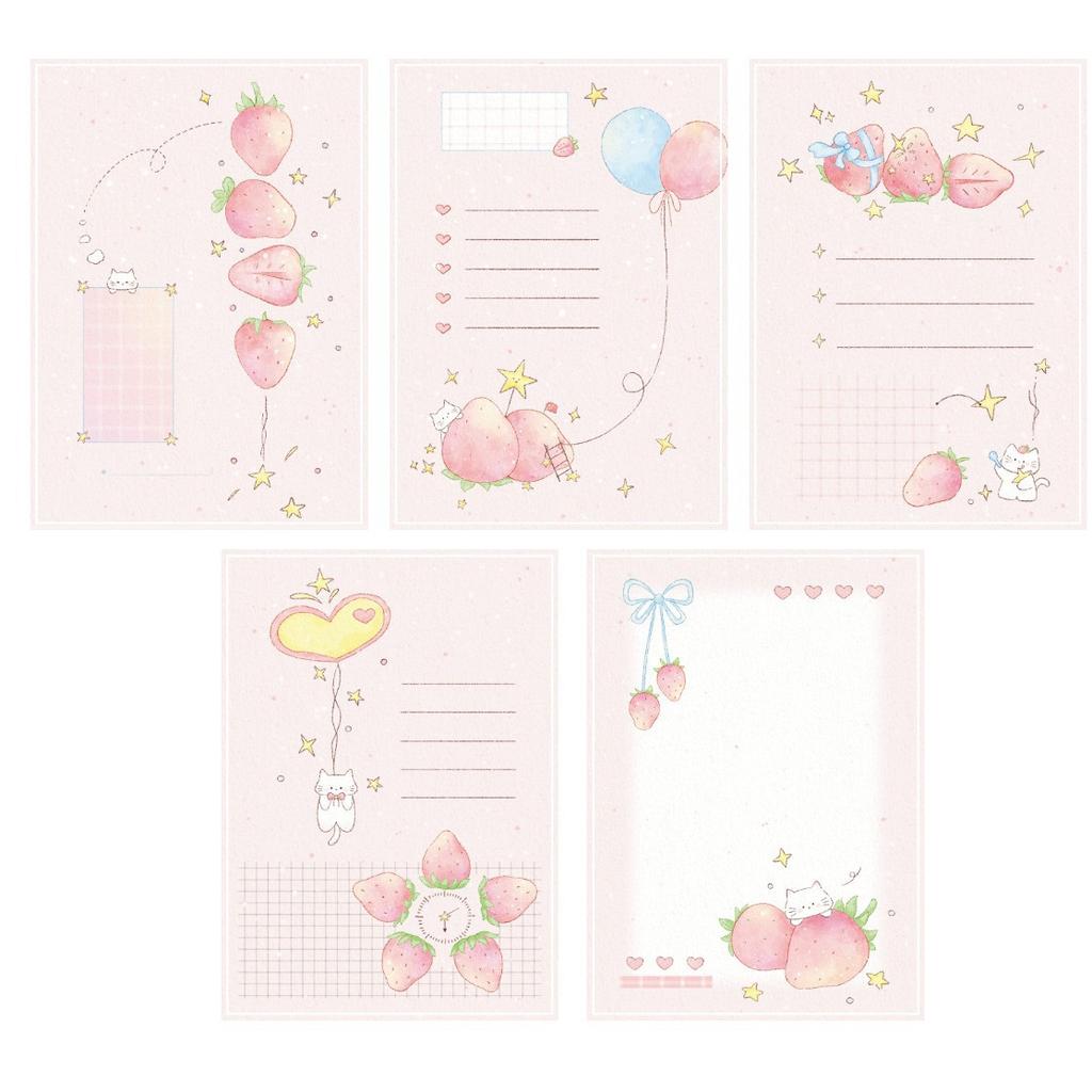M5 Páginas de Colores 30 Hojas Hojas Sueltas Página Interior Diario Cuaderno de Bocetos Accesorios Diario Suministros de Oficina