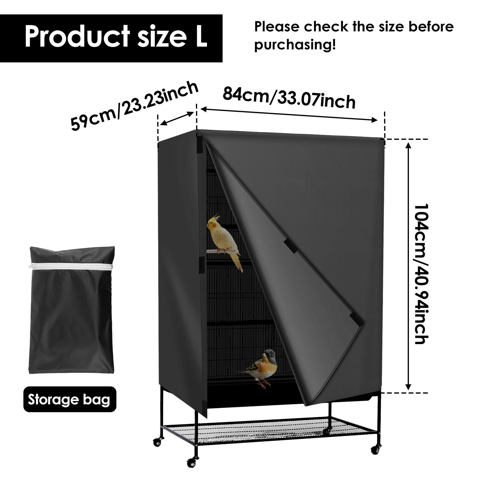 

Oxford Cloth Bird Cage Cover Waterproof BirdCage Cover with Storage bag Adjustabler Pet Bird Cage Shading Cove Parrot Supplies