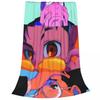 Dandadan Anime Eyes W Kaji Manga Blankets Soft Warm Flannel Throw Blanket Plush for Bed Living room Picnic Travel Home Couch