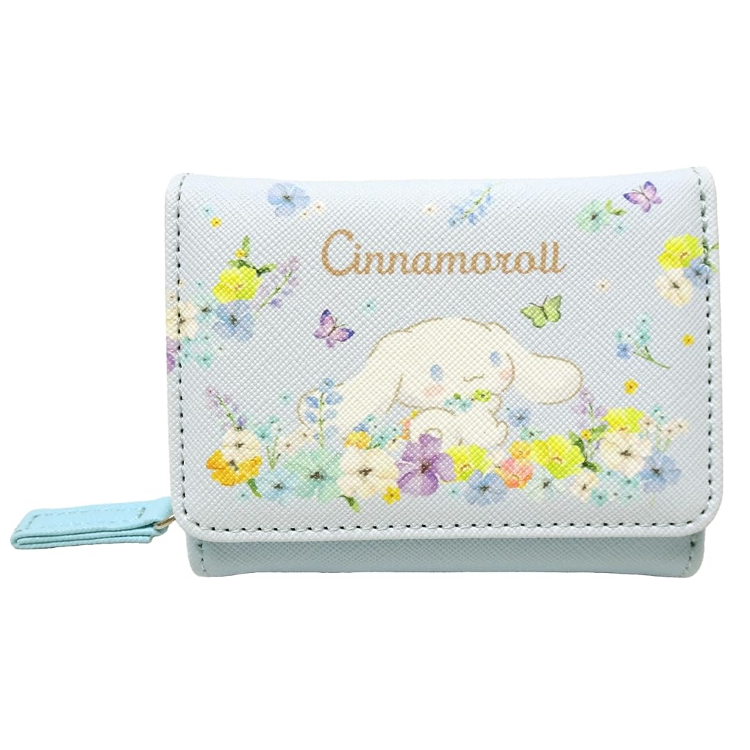 

Персонаж Sanrio Cinnamoroll Синий 8 x 10 Милый для начальной школы и взрослых [K Company] Детский трехслойный кошелек, см, Компактный, Легкий, Складной,