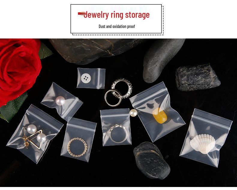 3x4x16 Silk Pouch: Dustproof, Clear, Self-Sealing Bag for Mini Jewelry