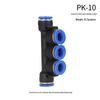 High-Pressure PE Tee & Reducer Pneumatic Quick-Fit Fittings for Air Pipe