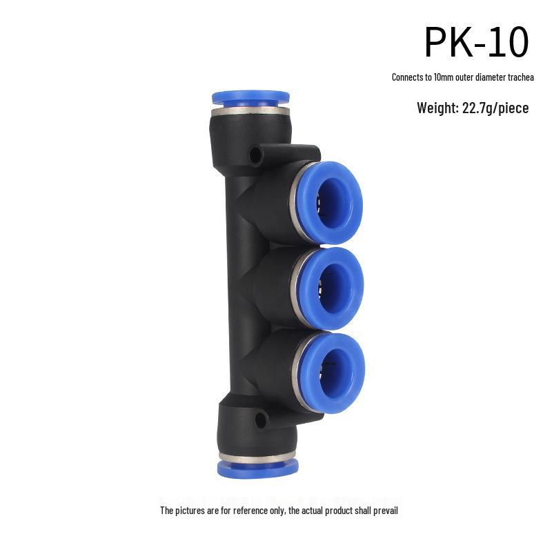High-Pressure PE Tee & Reducer Pneumatic Quick-Fit Fittings for Air Pipe