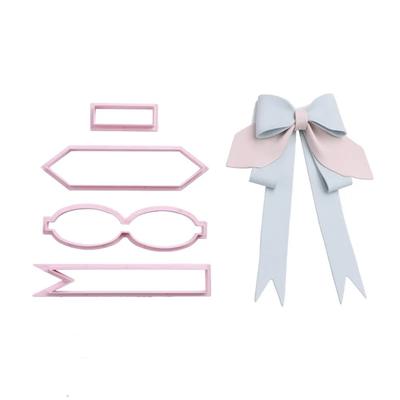Neue Kuchen Schleife Form Keks Ausstecher Werkzeuge Babyparty Hochzeit Dekoration Zuckerguss Kekse Fondant Backzubehör