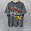 Vintage koszulka wyścigowa Jeff Nascar z lat 90. Y2k Vintage koszulka w stylu graficznym Retro R