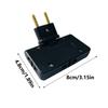 EU Extension Charger Adapter 3 In 1 Rotatable Socket Converters 180 Degree For Mobile Phone Travel Charging Socket